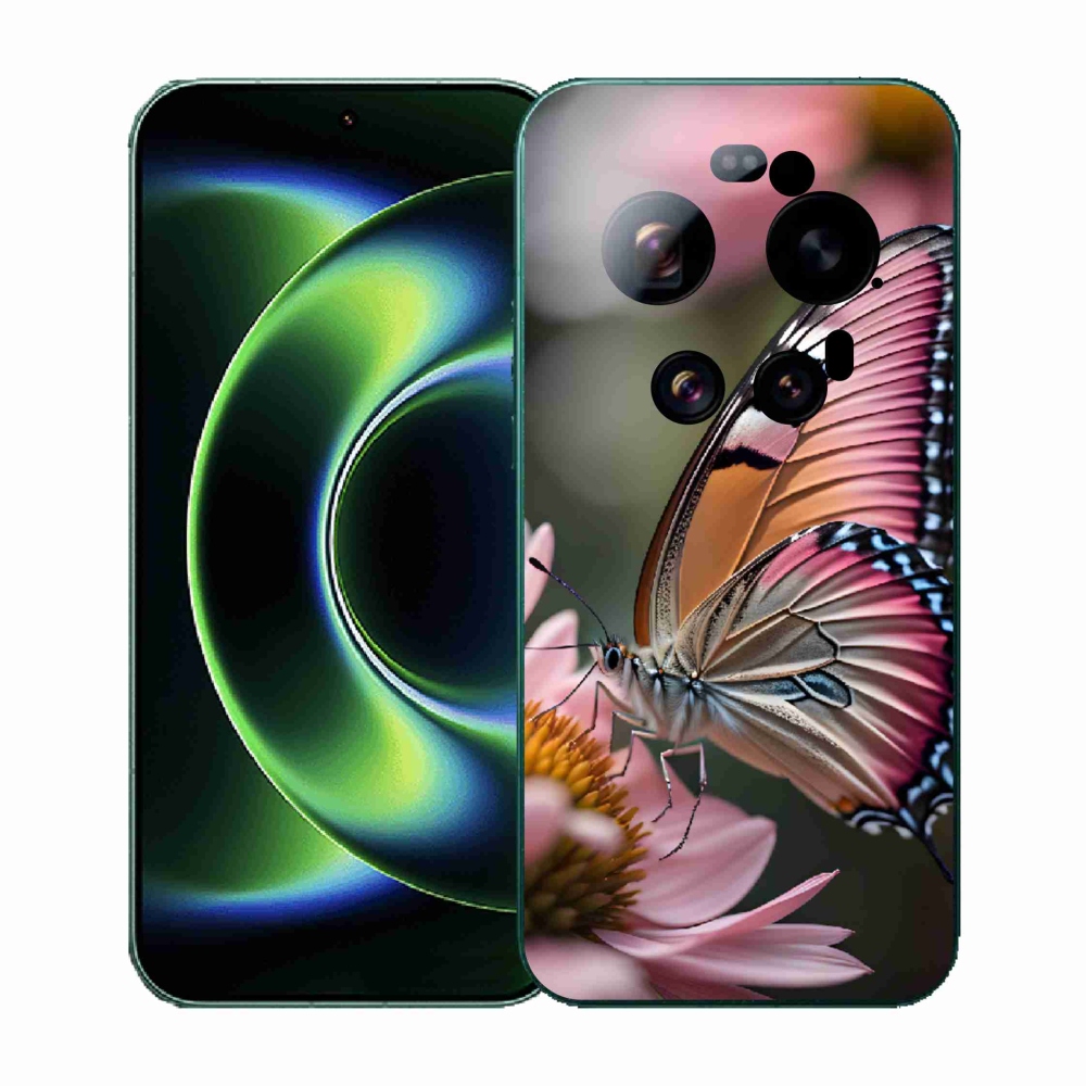 Gélový kryt mmCase na Xiaomi 17 Ultra - farebný motýľ