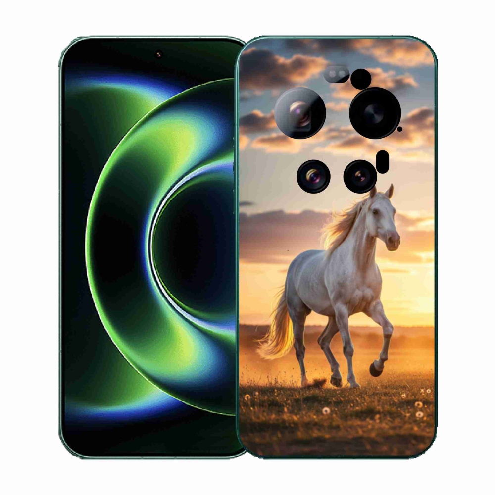 Gélový kryt mmCase na Xiaomi 17 Ultra - bežiaci biely kôň 2