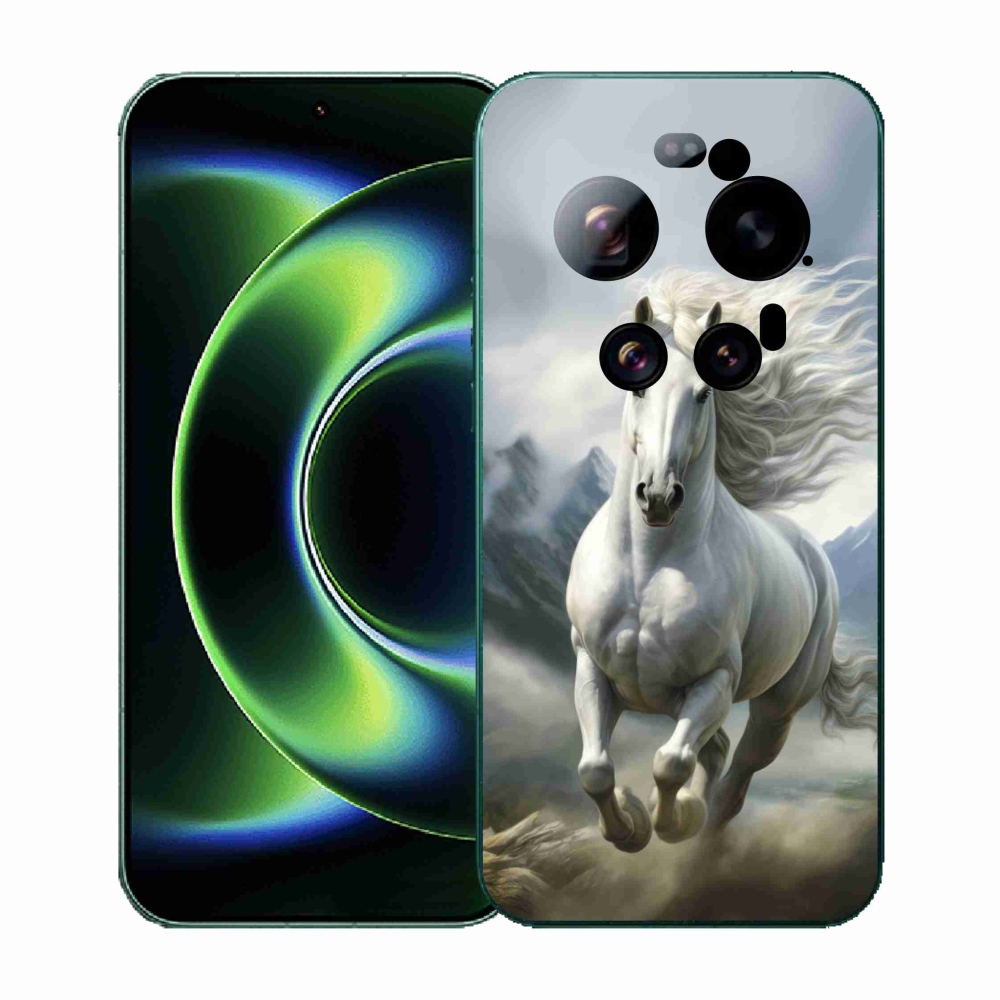 Gélový kryt mmCase na Xiaomi 17 Ultra - bežiaci biely kôň 3