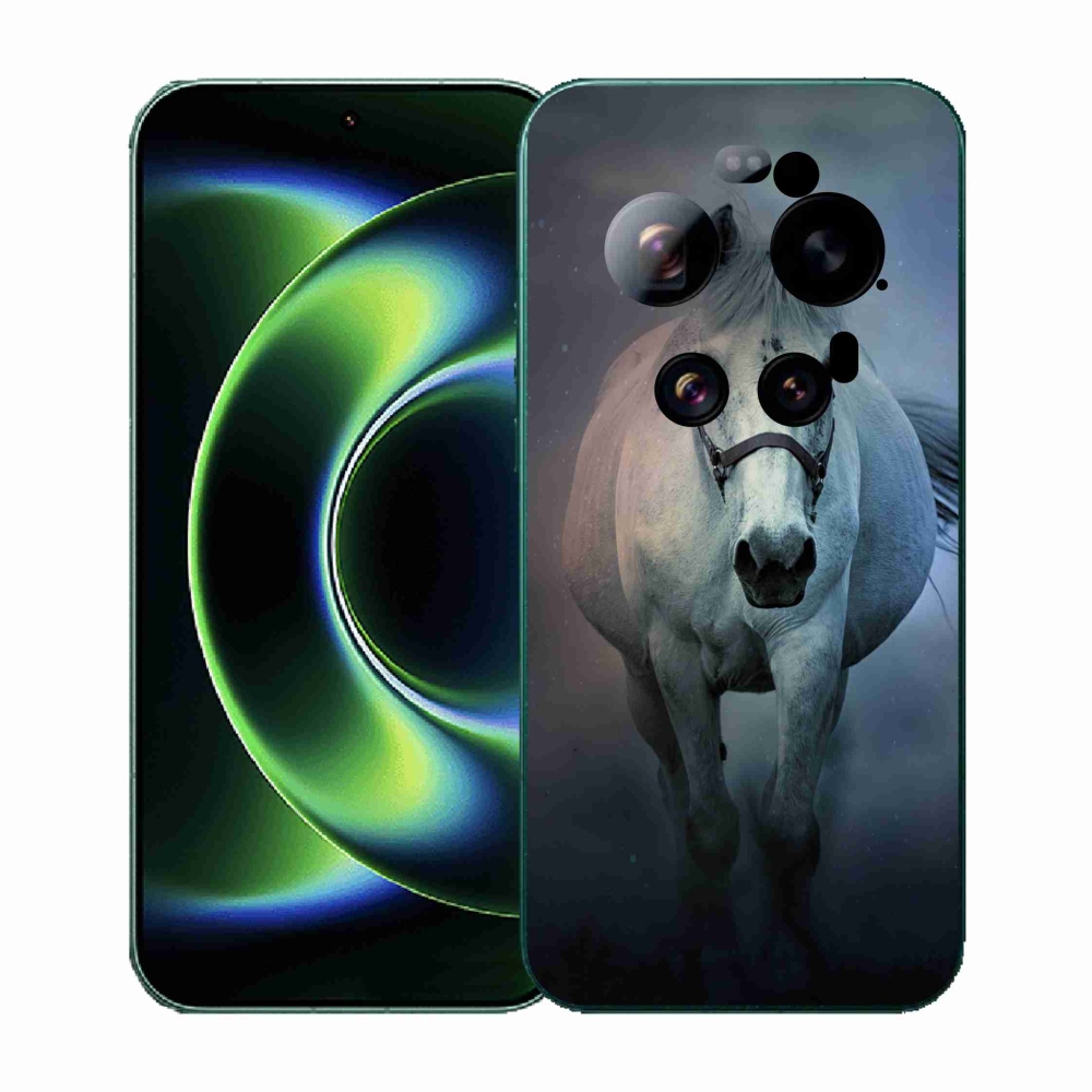 Gélový kryt mmCase na Xiaomi 17 Ultra - bežiaci biely kôň