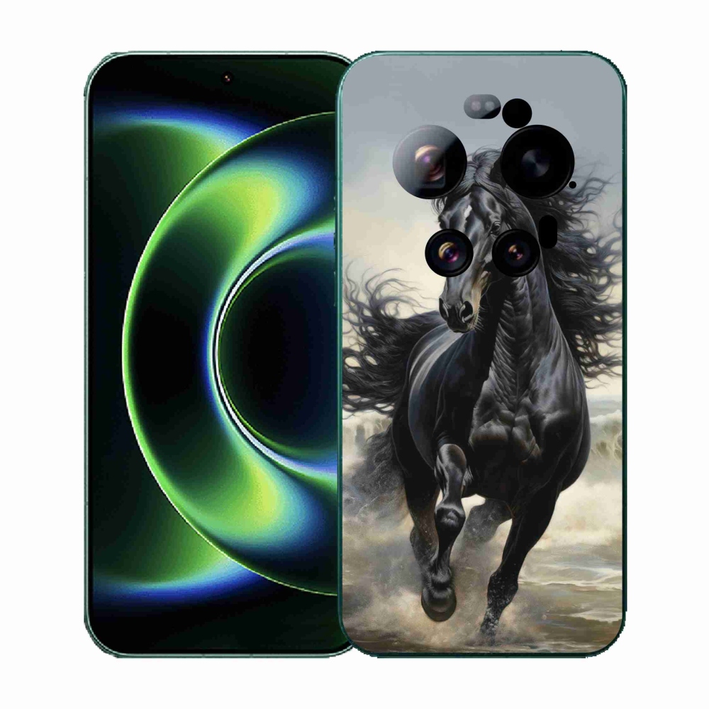 Gélový kryt mmCase na Xiaomi 17 Ultra - bežiaci čierny kôň