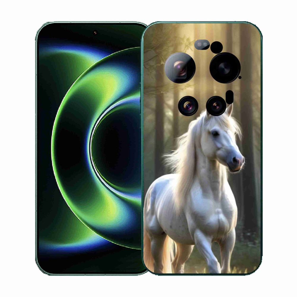 Gélový kryt mmCase na Xiaomi 17 Ultra - biely kôň 3