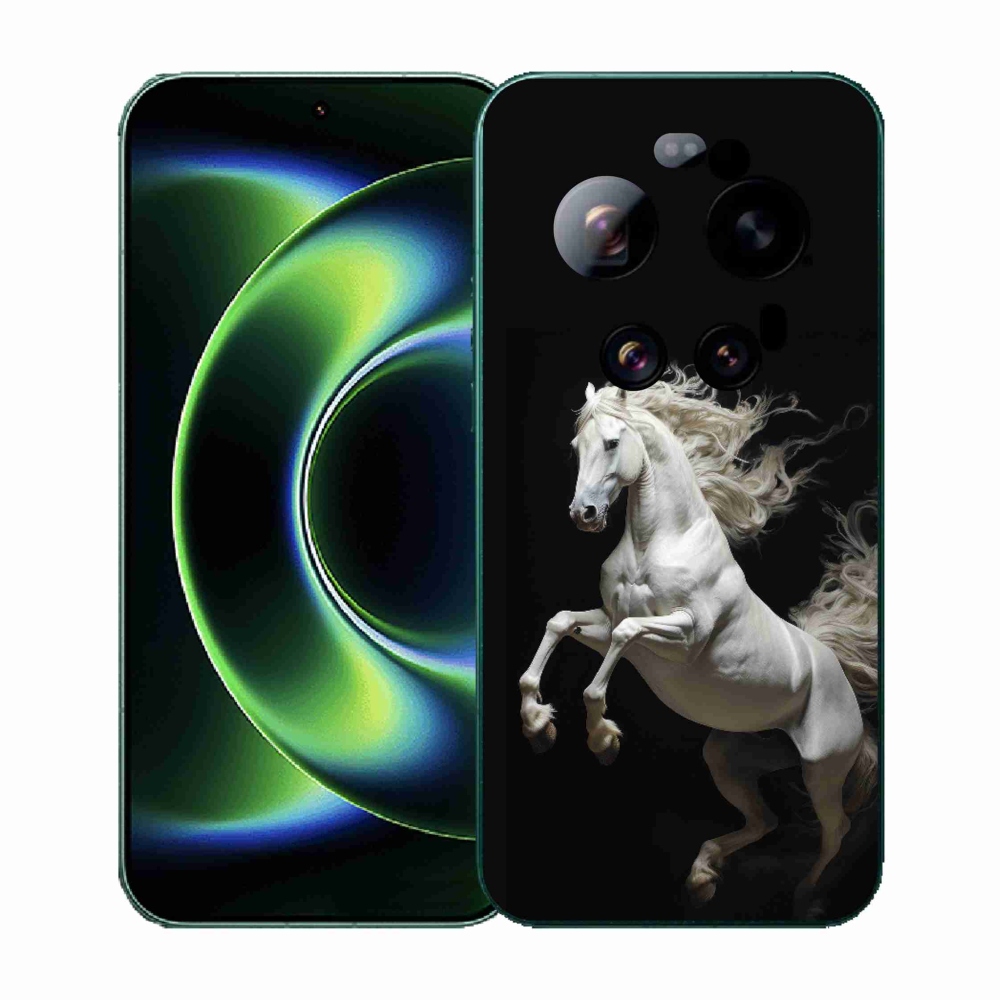 Gélový kryt mmCase na Xiaomi 17 Ultra - biely kôň 4