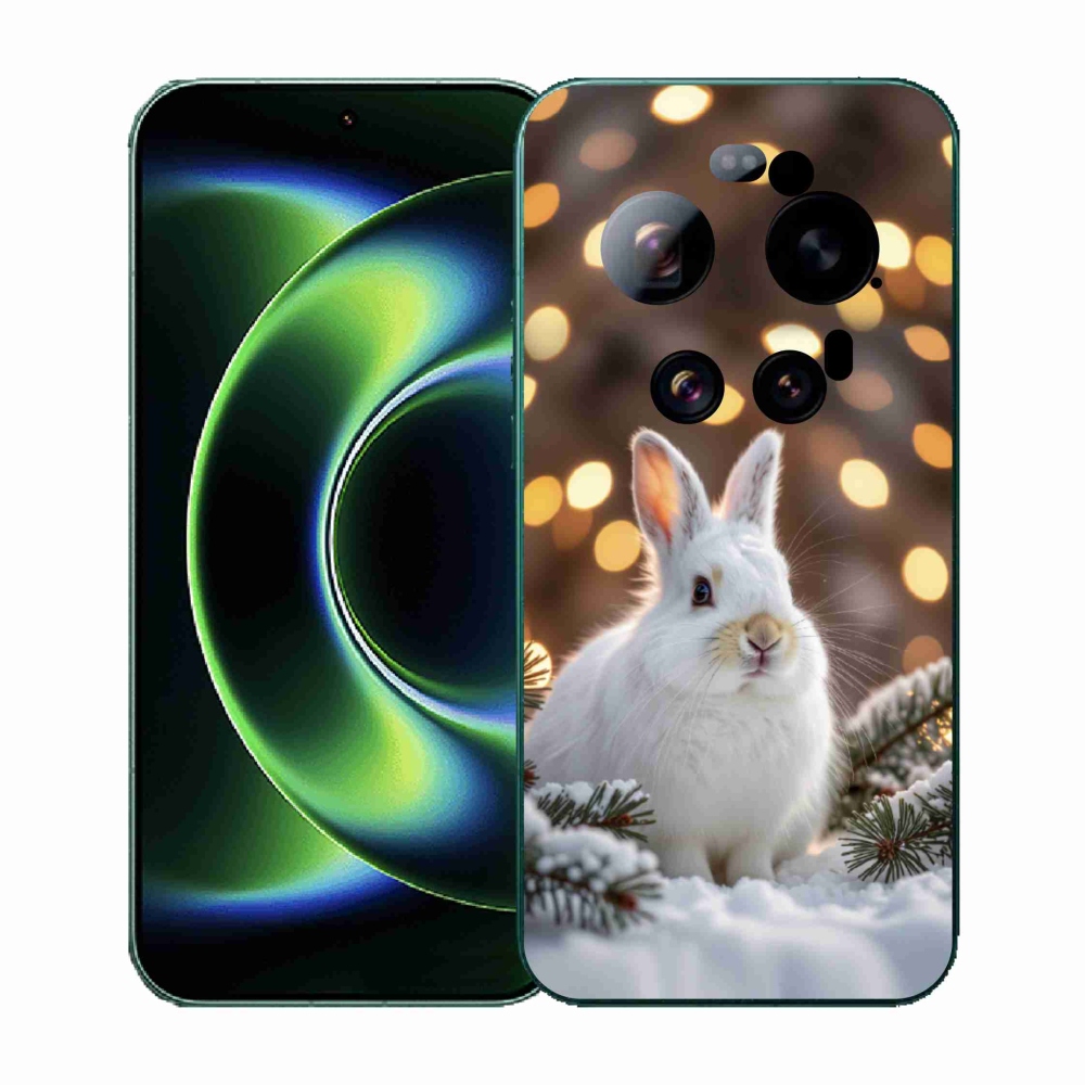Gélový kryt mmCase na Xiaomi 17 Ultra - biely zajac