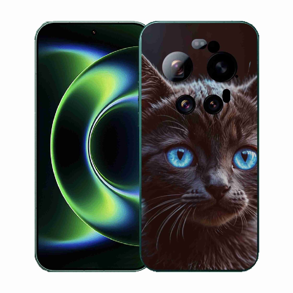 Gélový kryt mmCase na Xiaomi 17 Ultra - čierne mačiatko 2