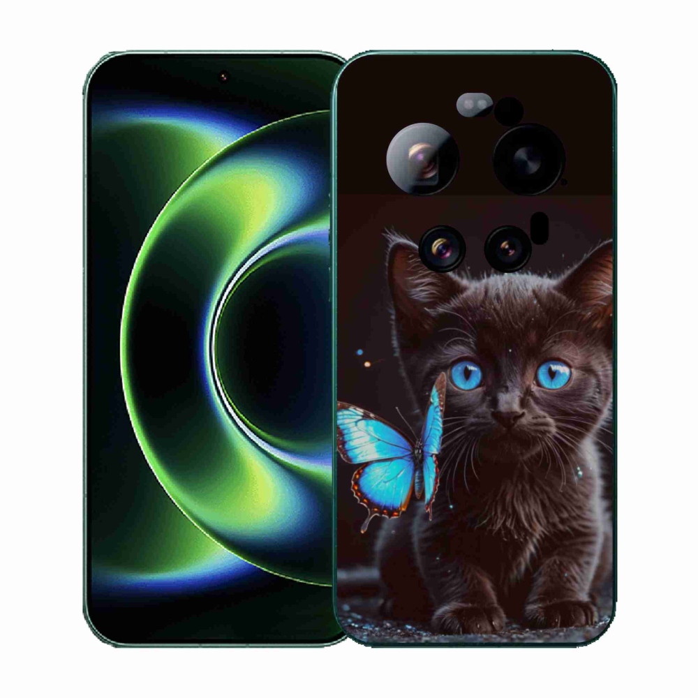 Gélový kryt mmCase na Xiaomi 17 Ultra - čierne mačiatko 3