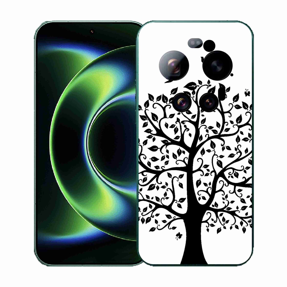 Gélový kryt mmCase na Xiaomi 17 Ultra - čiernobiely strom