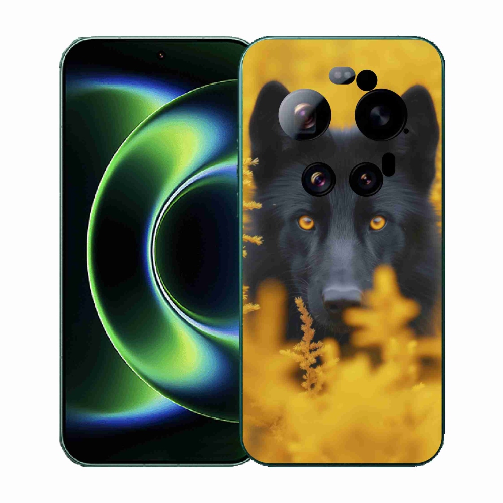 Gélový kryt mmCase na Xiaomi 17 Ultra - čierny vlk 2