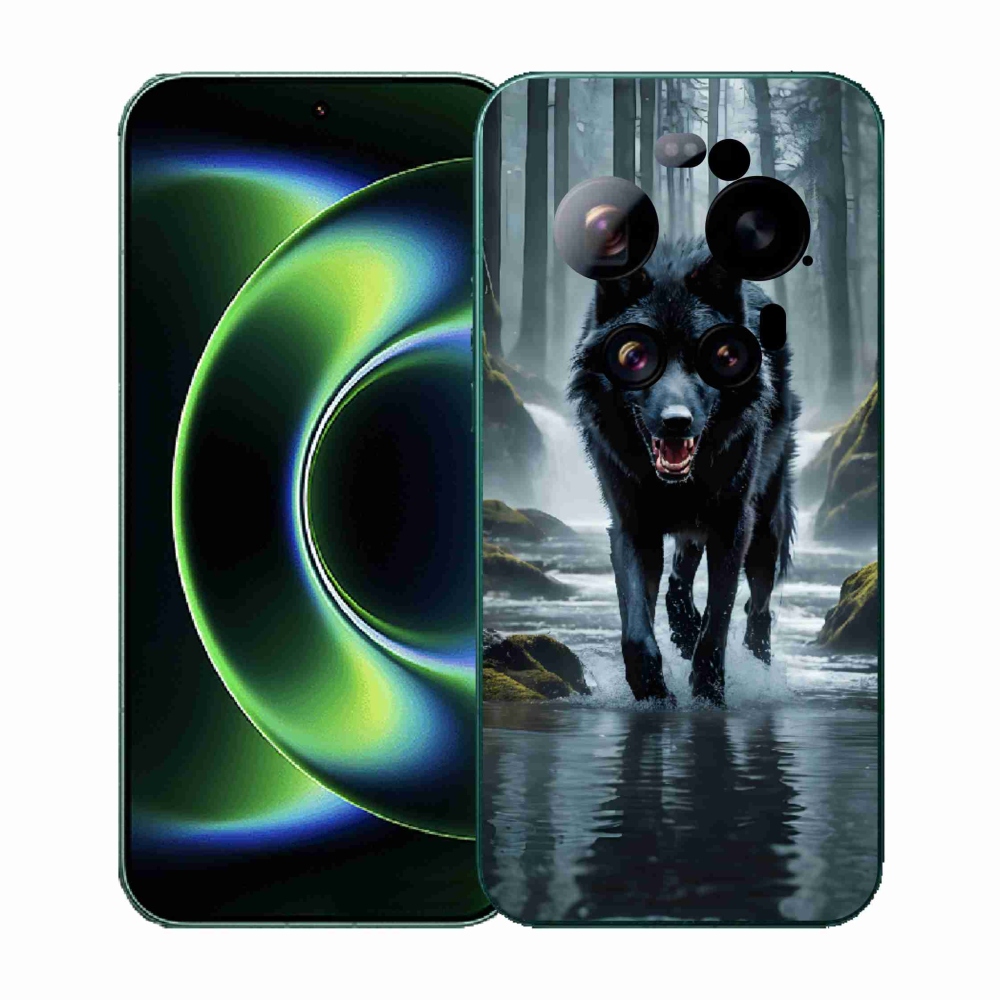 Gélový kryt mmCase na Xiaomi 17 Ultra - čierny vlk