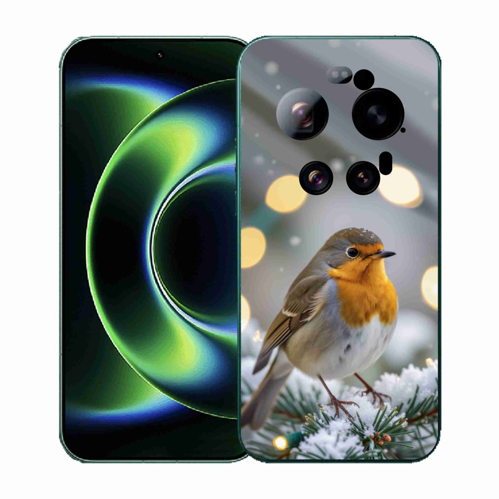 Gélový kryt mmCase na Xiaomi 17 Ultra - červienka v zime