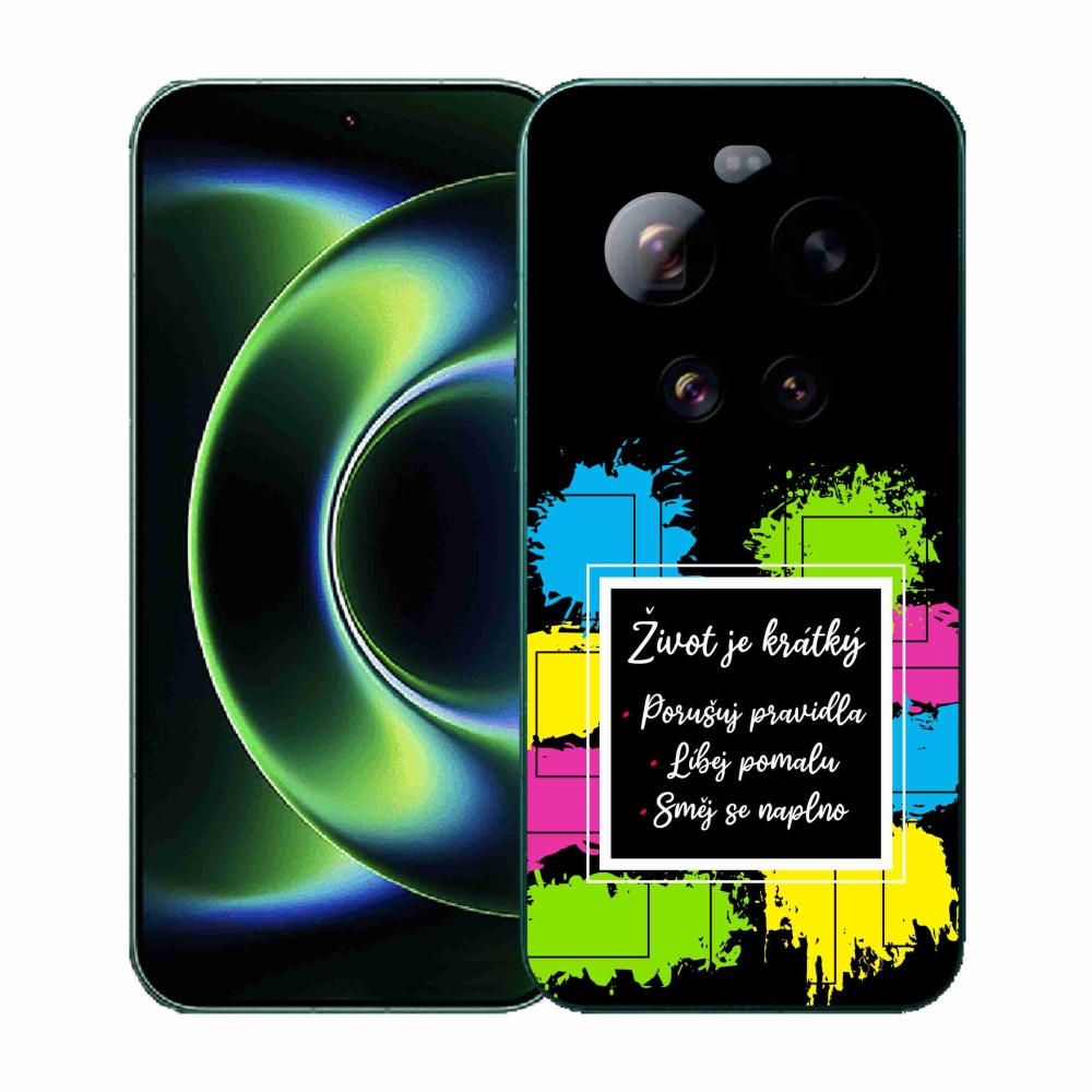 Gélový kryt mmCase na Xiaomi 17 Ultra - citát 5 čierne pozadie