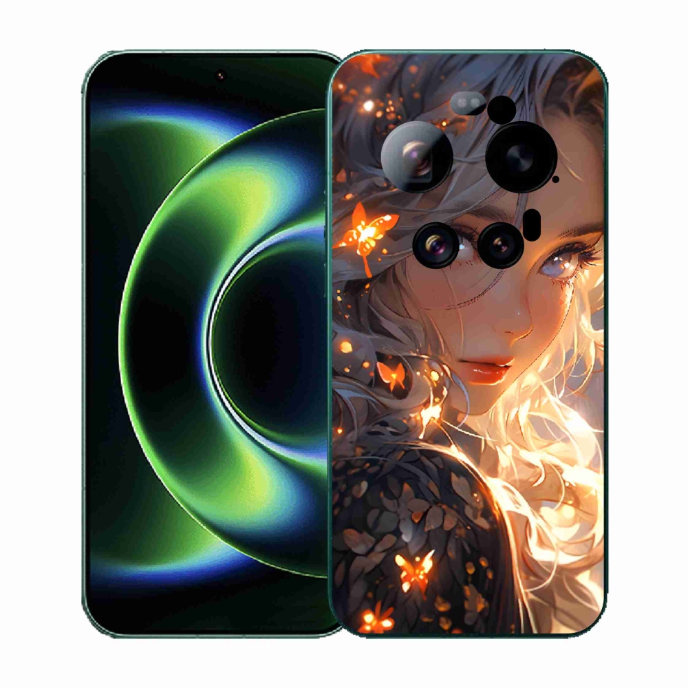 Gélový kryt mmCase na Xiaomi 17 Ultra - dievča a motýle