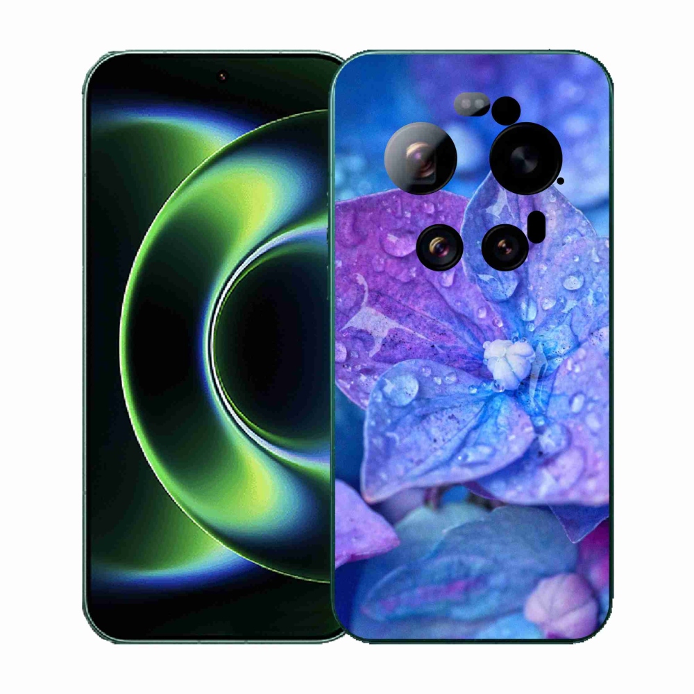 Gélový kryt mmCase na Xiaomi 17 Ultra - fialový kvet
