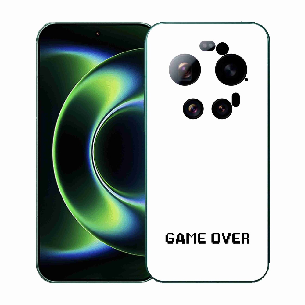 Gélový kryt mmCase na Xiaomi 17 Ultra - game over biele pozadie