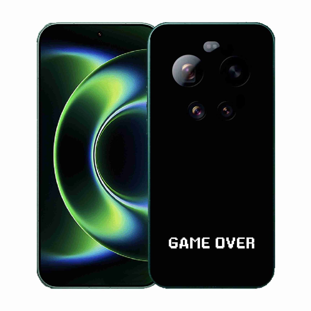 Gélový kryt mmCase na Xiaomi 17 Ultra - game over čierne pozadie