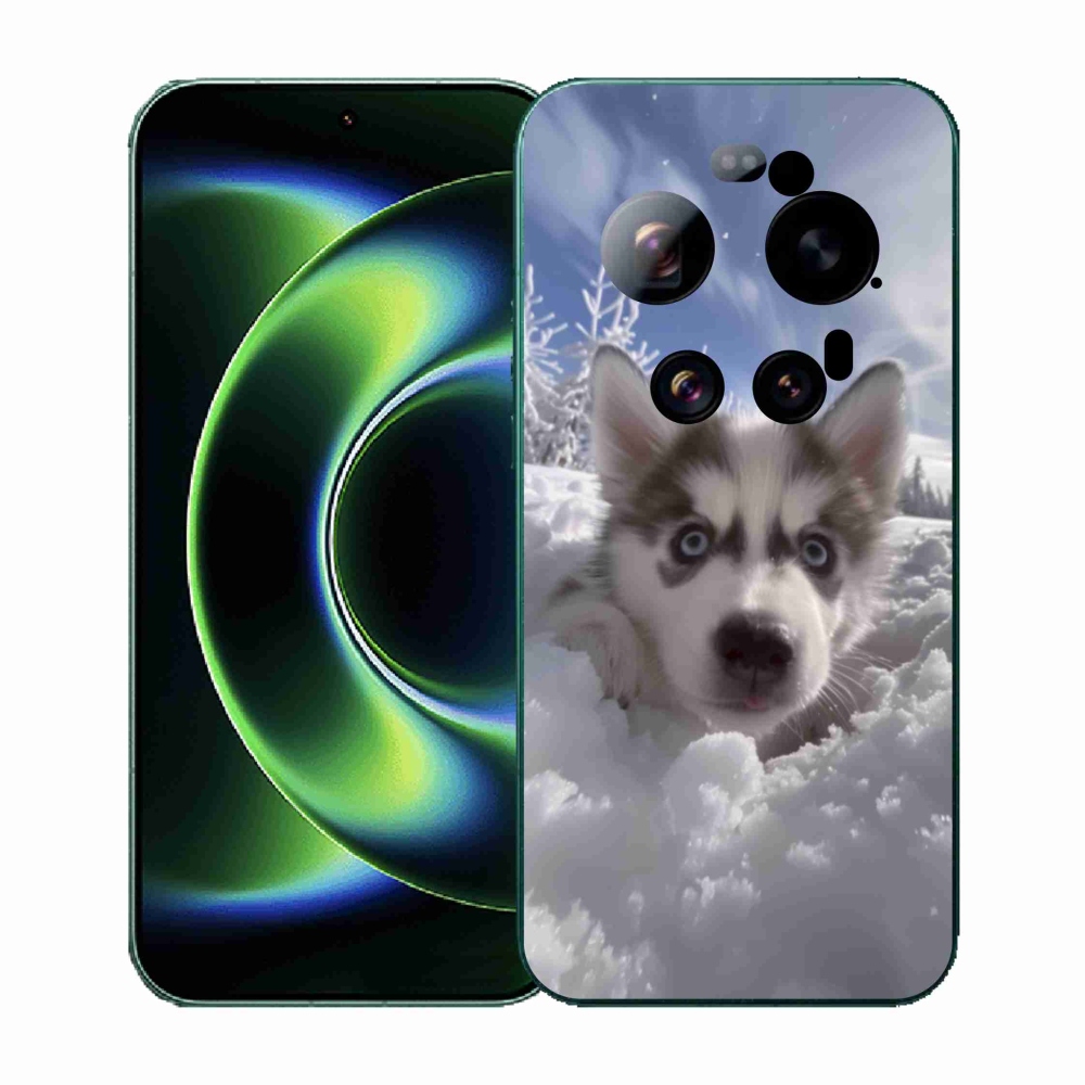 Gélový kryt mmCase na Xiaomi 17 Ultra - husky v snehu