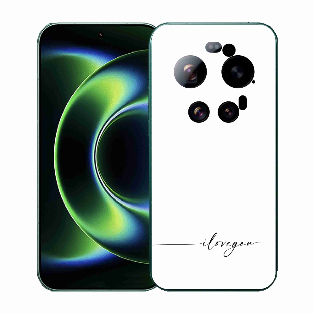 Gélový kryt mmCase na Xiaomi 17 Ultra - I love you biele pozadie