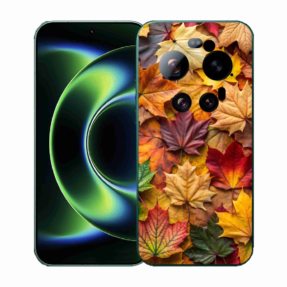 Gélový kryt mmCase na Xiaomi 17 Ultra - javorové listy 2