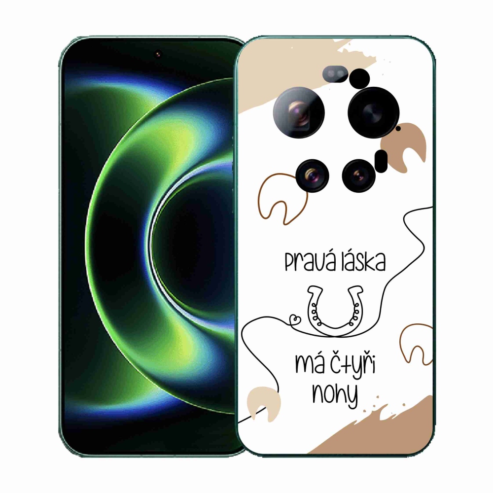 Gélový kryt mmCase na Xiaomi 17 Ultra - konský motív biele pozadie