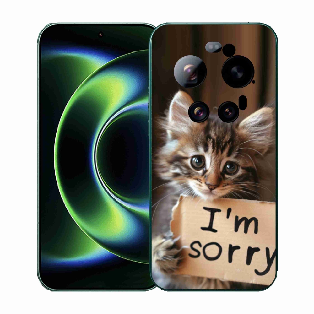 Gélový kryt mmCase na Xiaomi 17 Ultra - mačacie ospravedlnenie