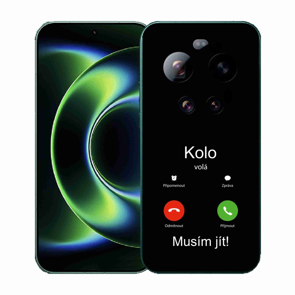 Gélový kryt mmCase na Xiaomi 17 Ultra - koleso volá čierne pozadie