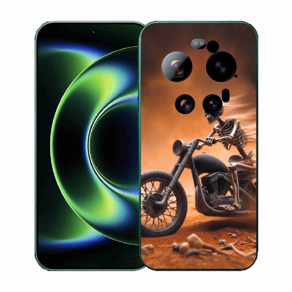 Gélový kryt mmCase na Xiaomi 17 Ultra - kostra na motorke