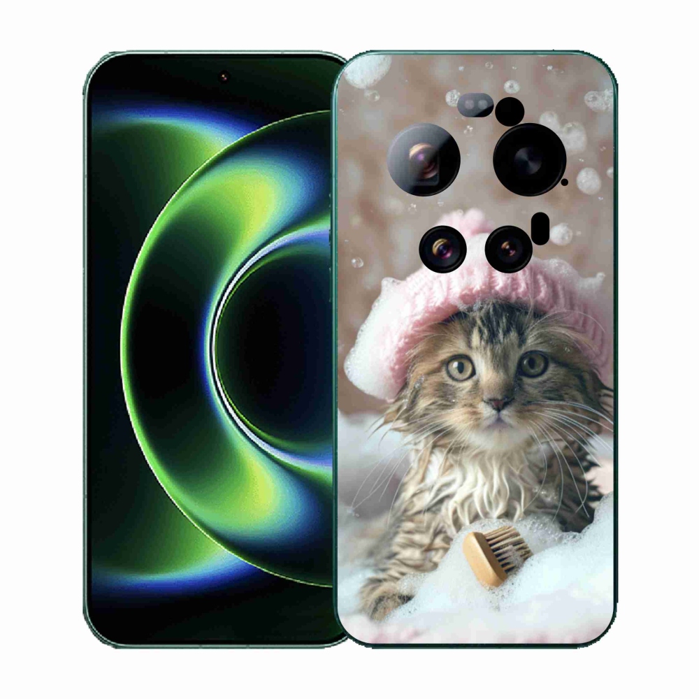 Gélový kryt mmCase na Xiaomi 17 Ultra - mačiatko a kúpeľ
