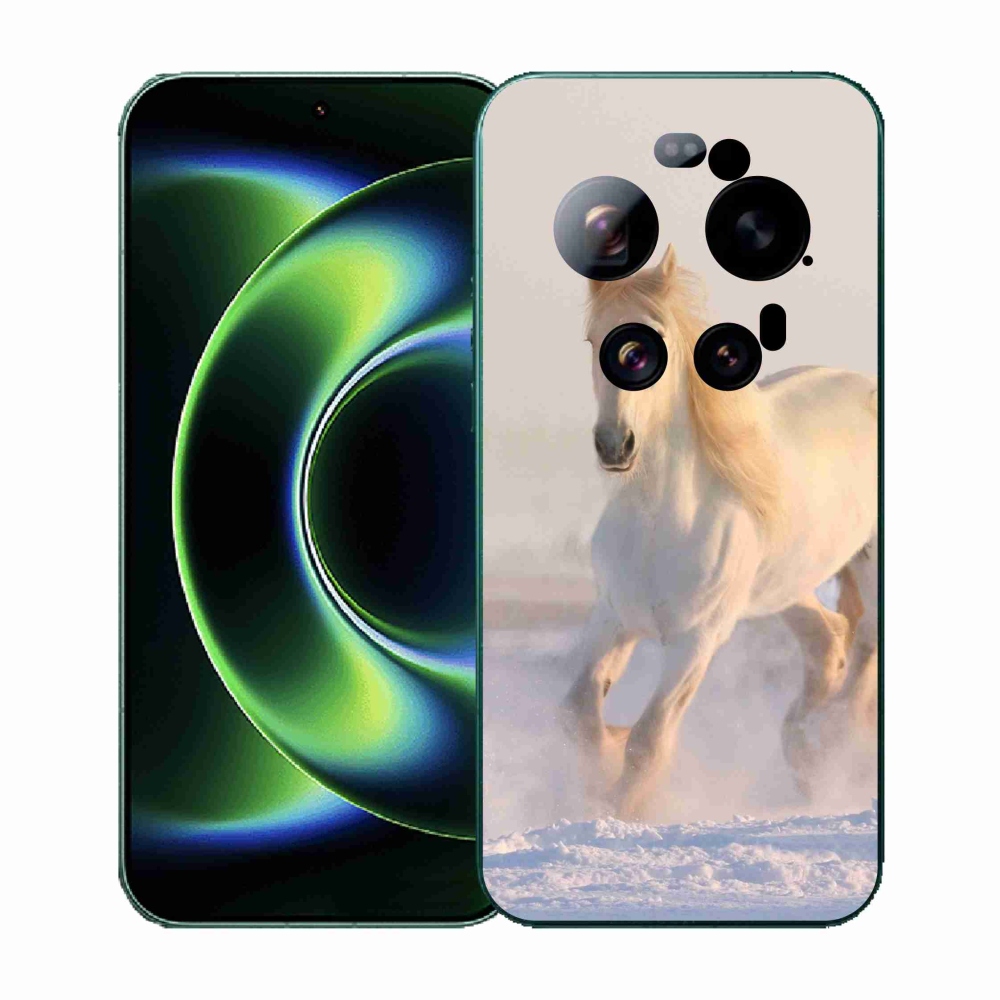 Gélový kryt mmCase na Xiaomi 17 Ultra - kôň v snehu