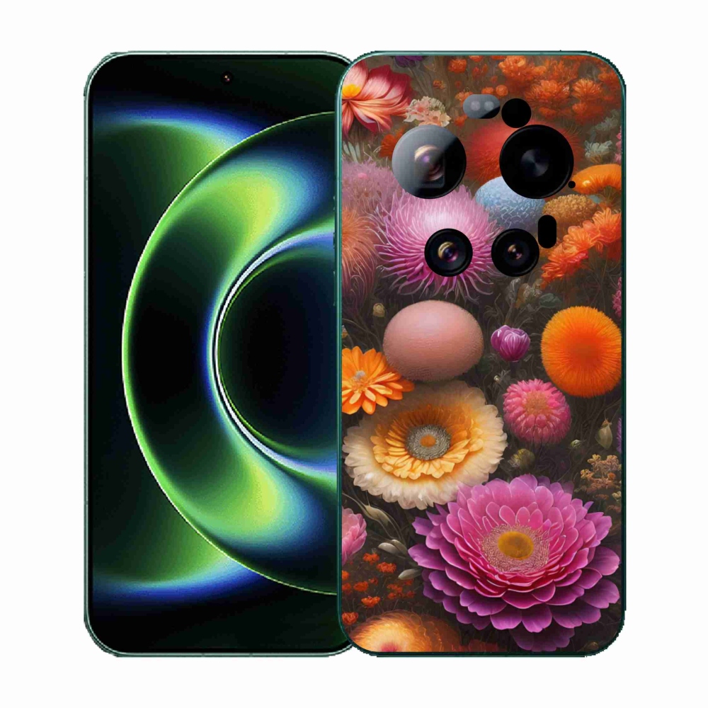 Gélový kryt mmCase na Xiaomi 17 Ultra - kvetinová kompozícia