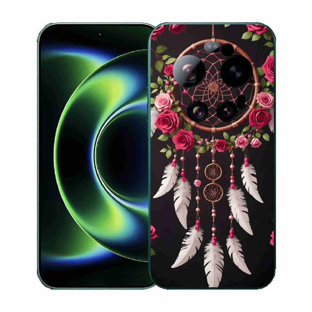 Gélový kryt mmCase na Xiaomi 17 Ultra - lapač snov s ružami