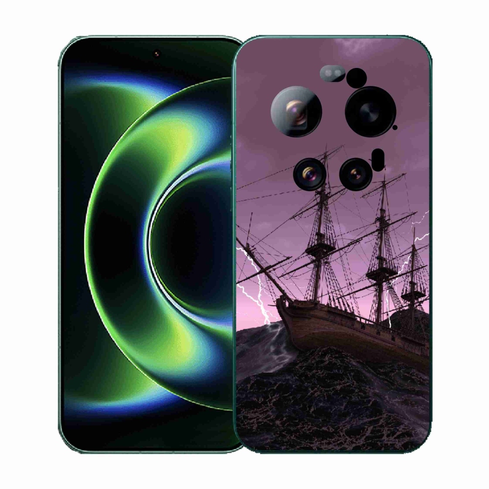 Gélový kryt mmCase na Xiaomi 17 Ultra - loď v búrke