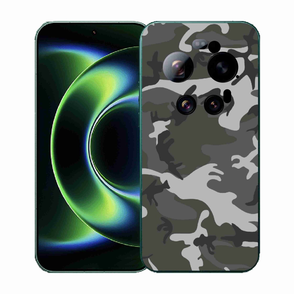 Gélový kryt mmCase na Xiaomi 17 Ultra - maskáčový vzor