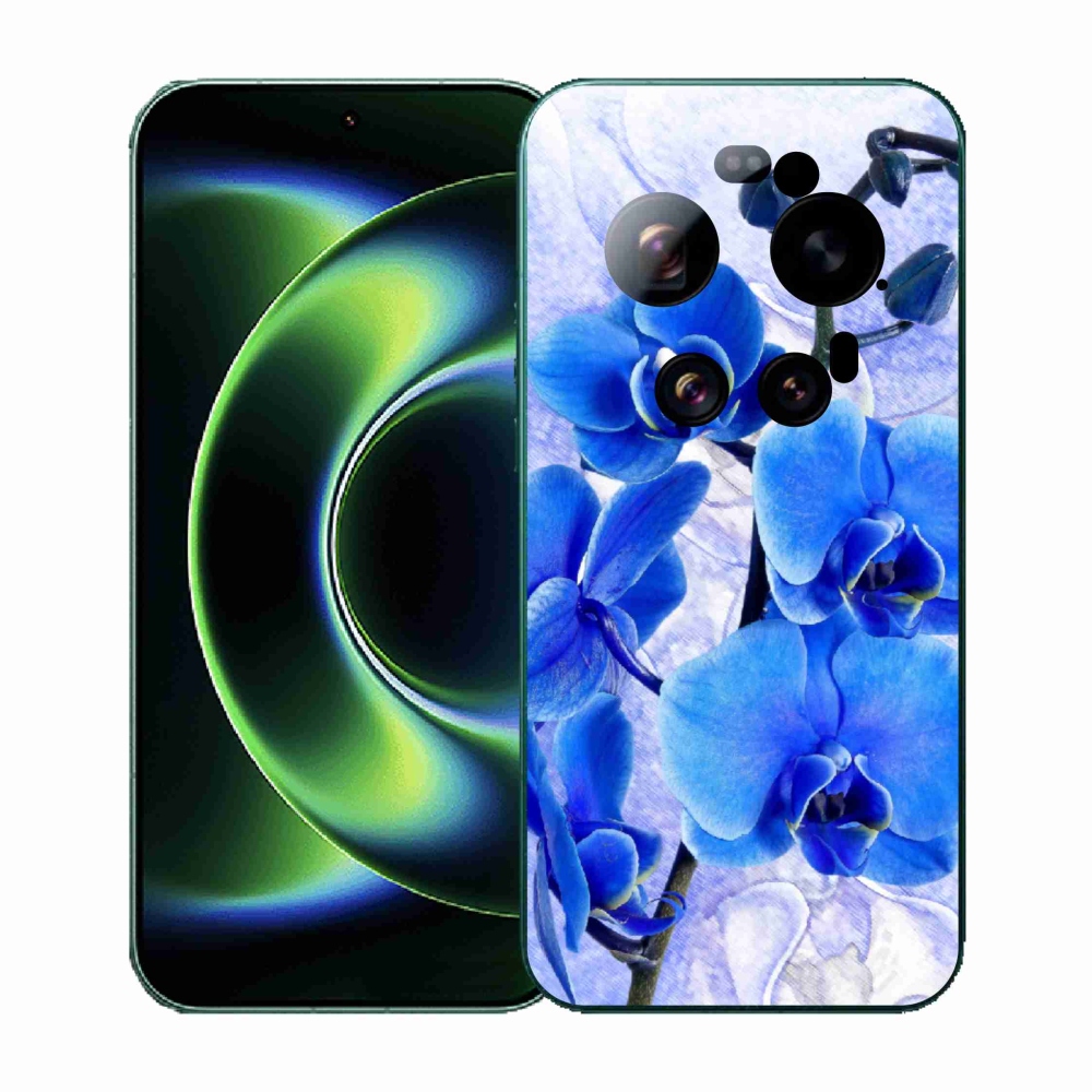 Gélový kryt mmCase na Xiaomi 17 Ultra - modré kvety