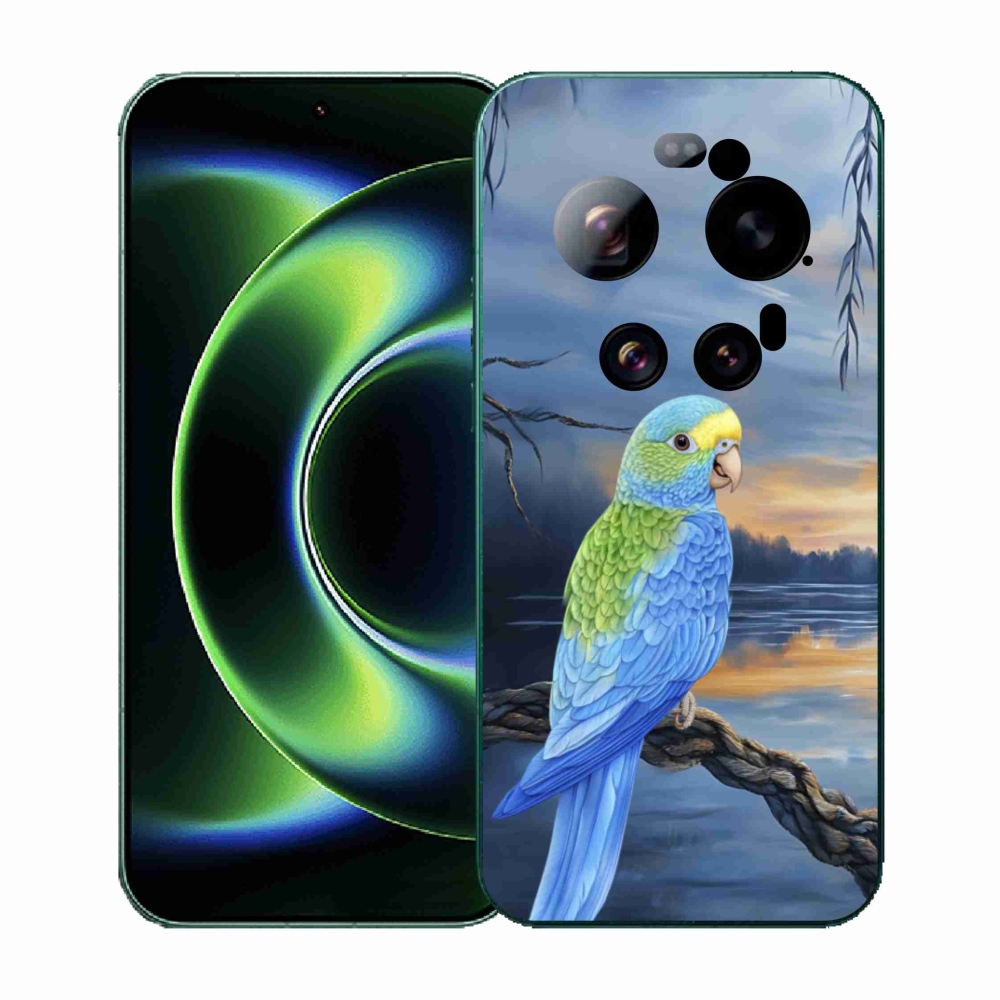 Gélový kryt mmCase na Xiaomi 17 Ultra - modrý papagáj