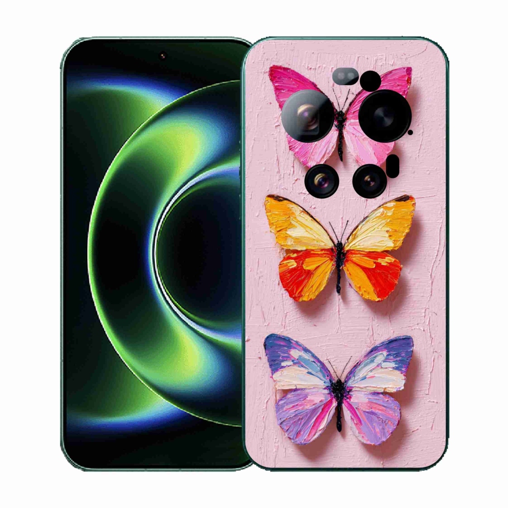 Gélový kryt mmCase na Xiaomi 17 Ultra - motýlia trojica