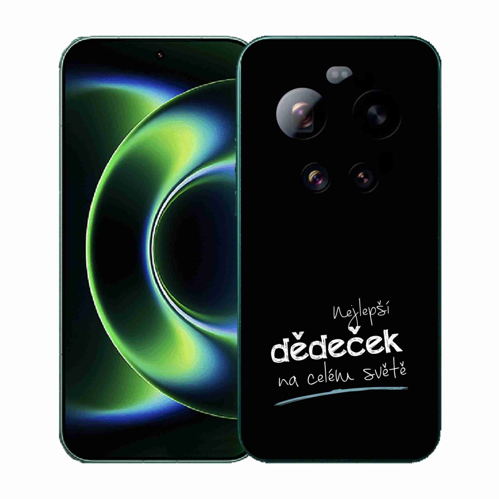 Gélový kryt mmCase na Xiaomi 17 Ultra - najlepší dedko 3 čierne pozadie