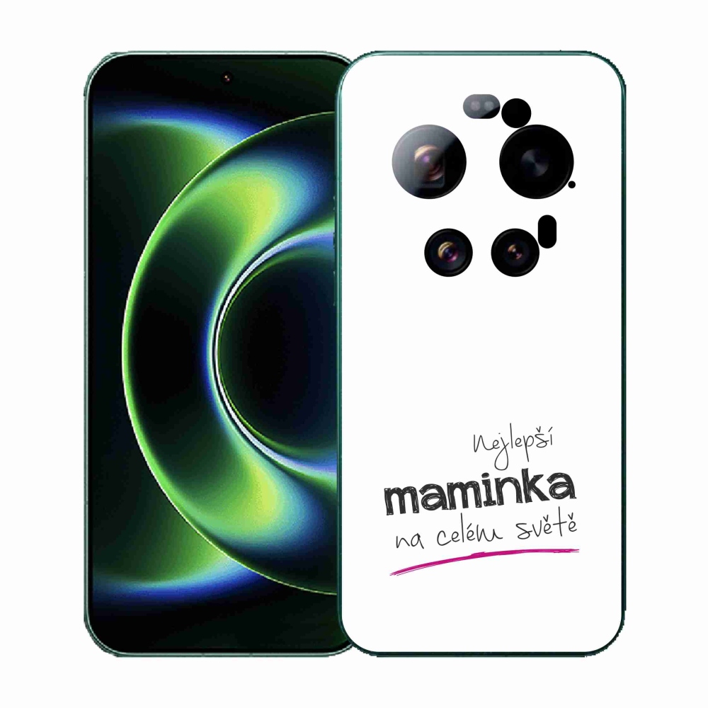 Gélový kryt mmCase na Xiaomi 17 Ultra - najlepšia mamička 4 biele pozadie