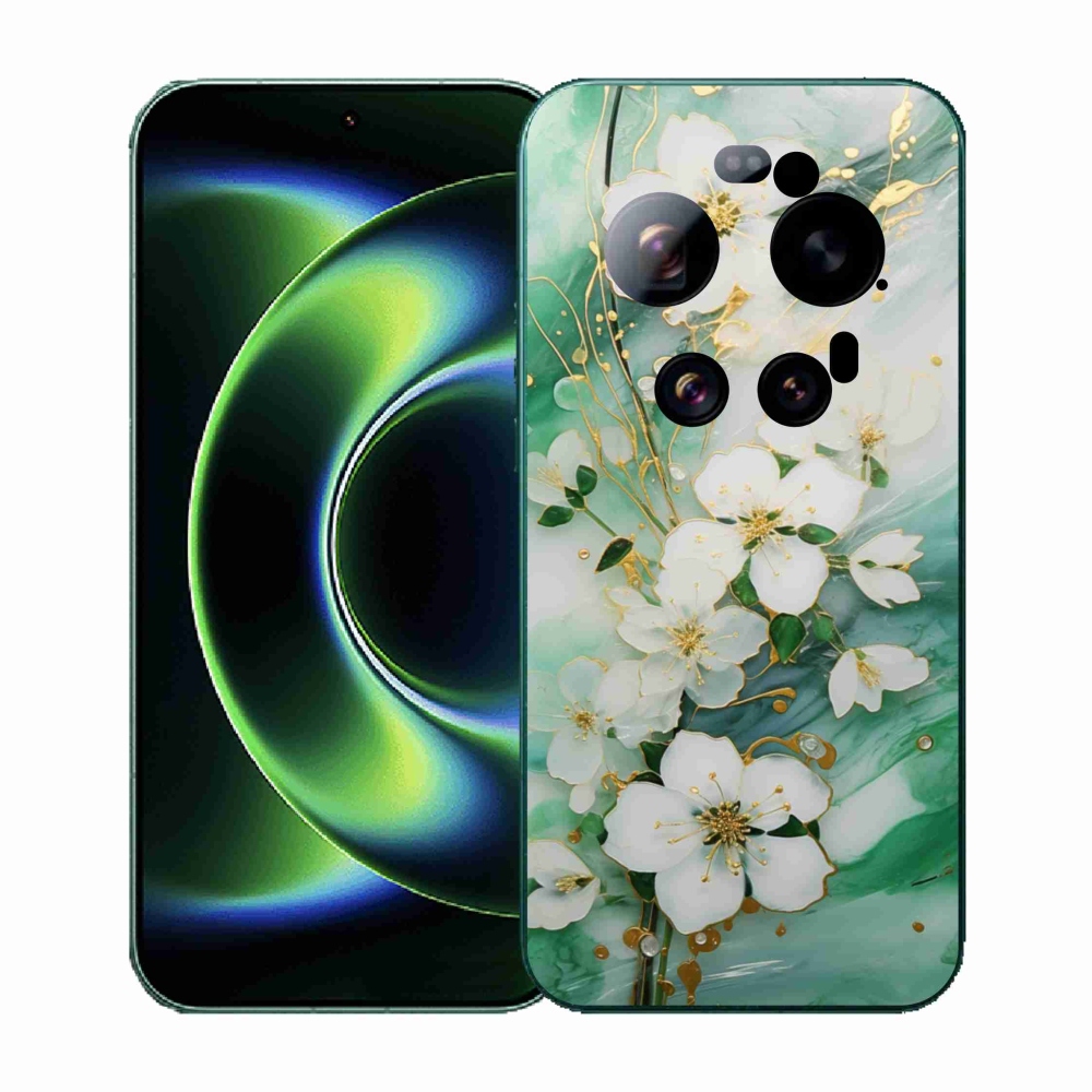 Gélový kryt mmCase na Xiaomi 17 Ultra - nežné kvety