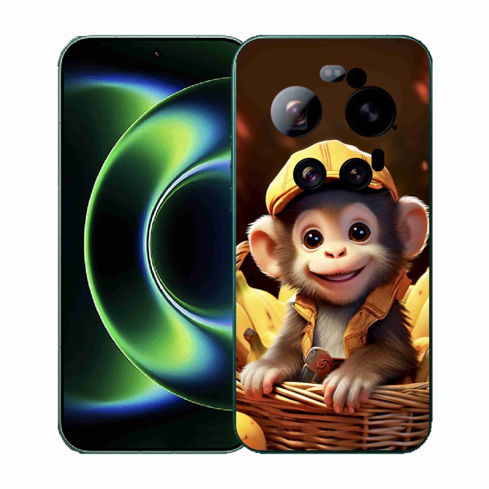 Gélový kryt mmCase na Xiaomi 17 Ultra - opice v košíku