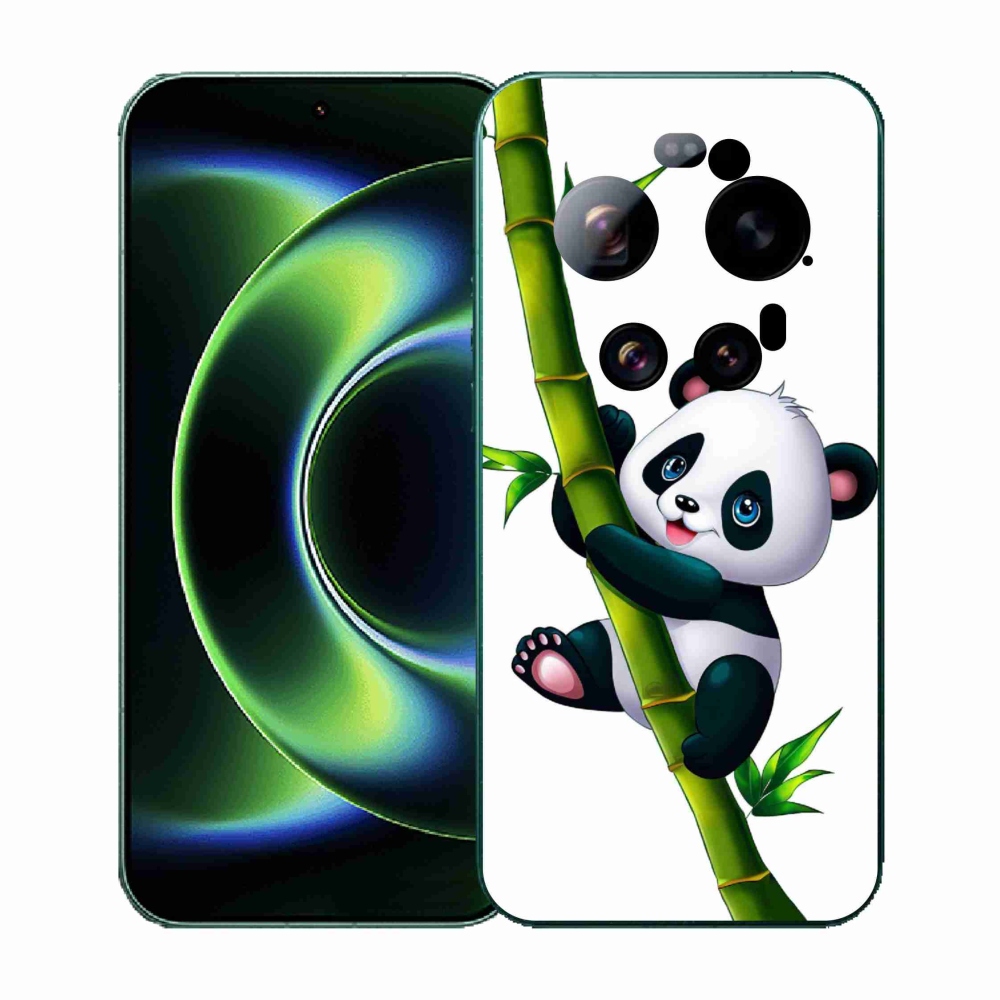 Gélový kryt mmCase na Xiaomi 17 Ultra - panda na bambuse