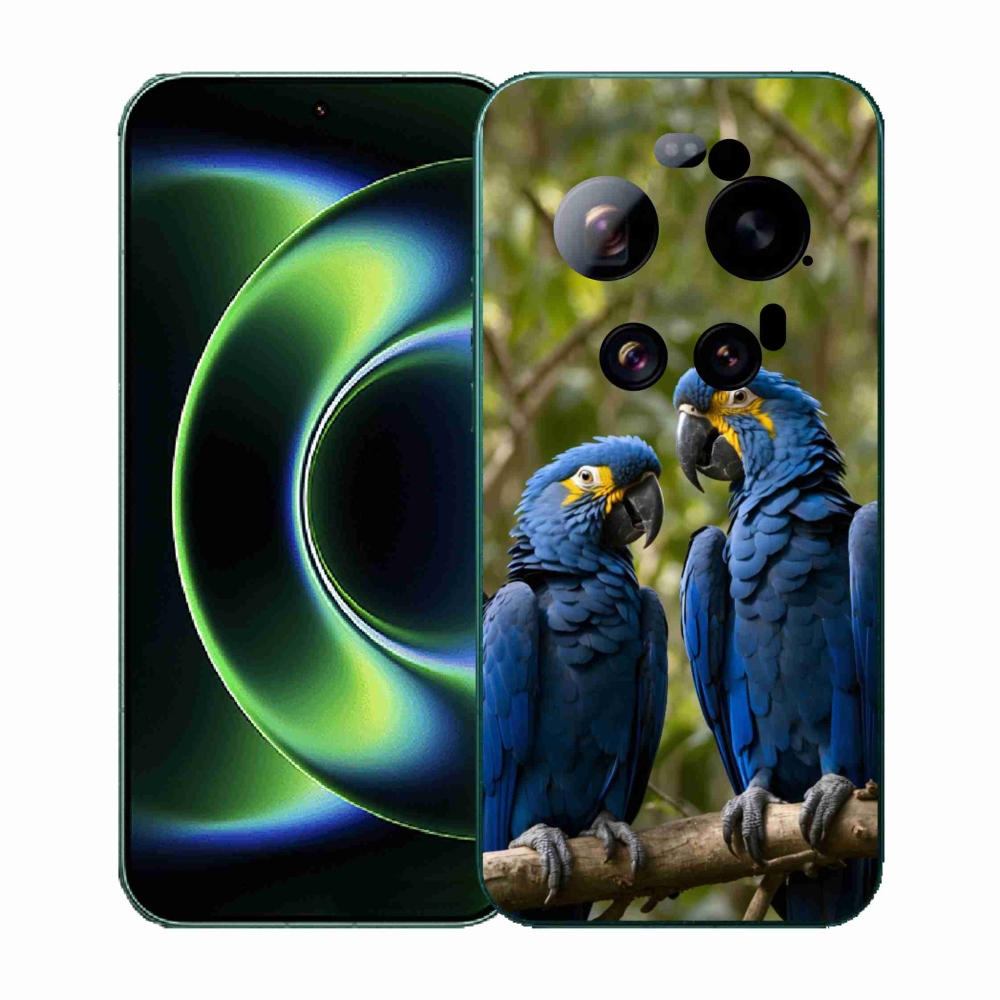 Gélový kryt mmCase na Xiaomi 17 Ultra - papagájové duo