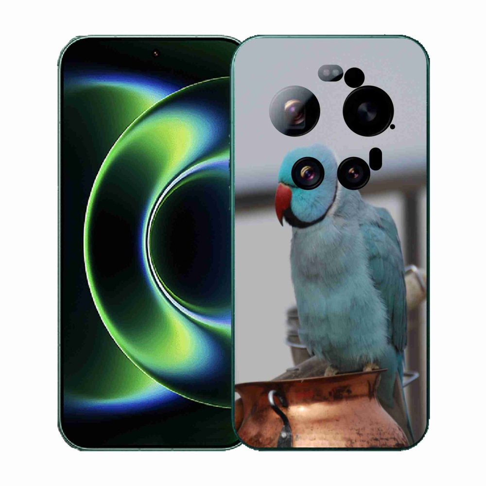 Gélový kryt mmCase na Xiaomi 17 Ultra - papagáj Alexandr modrý