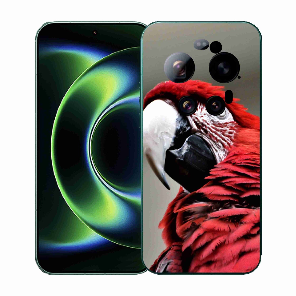 Gélový kryt mmCase na Xiaomi 17 Ultra - papagáj ara červený