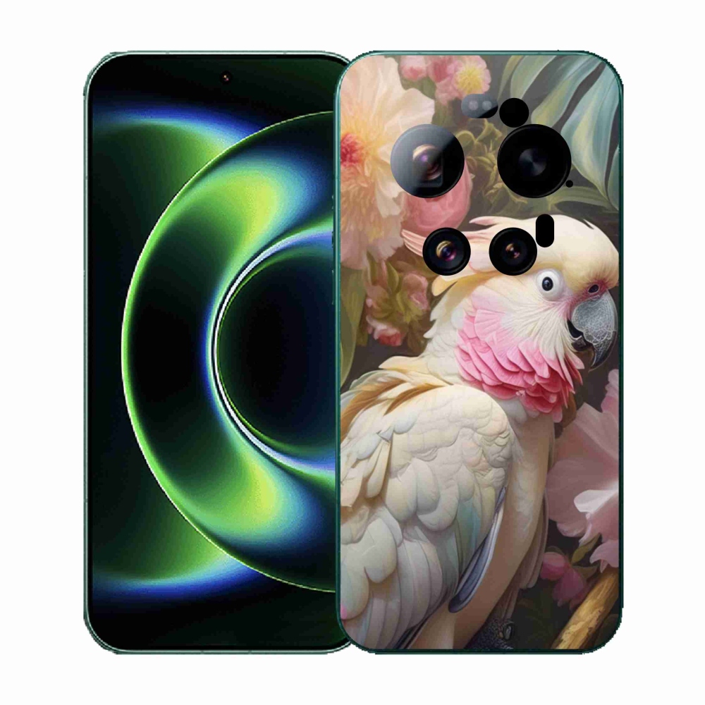 Gélový kryt mmCase na Xiaomi 17 Ultra - papagáj kakadu ružový 2