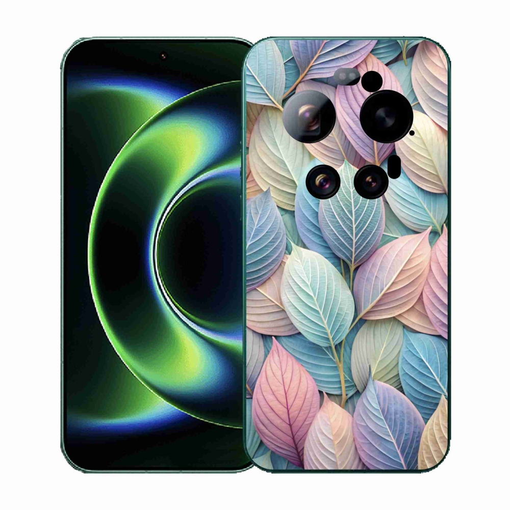 Gélový kryt mmCase na Xiaomi 17 Ultra - pastelové listy