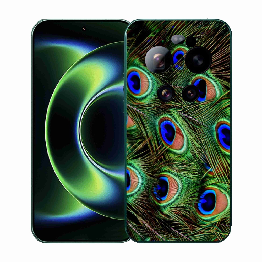 Gélový kryt mmCase na Xiaomi 17 Ultra - pávie perie