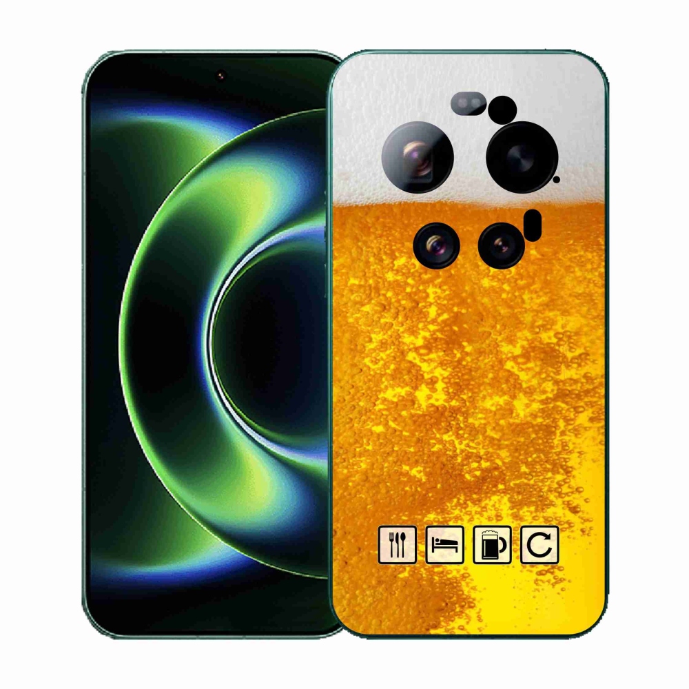 Gélový kryt mmCase na Xiaomi 17 Ultra - pivný motív 3