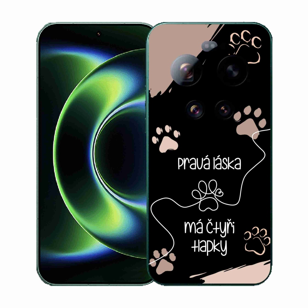 Gélový kryt mmCase na Xiaomi 17 Ultra - psí motív 1 čierne pozadie