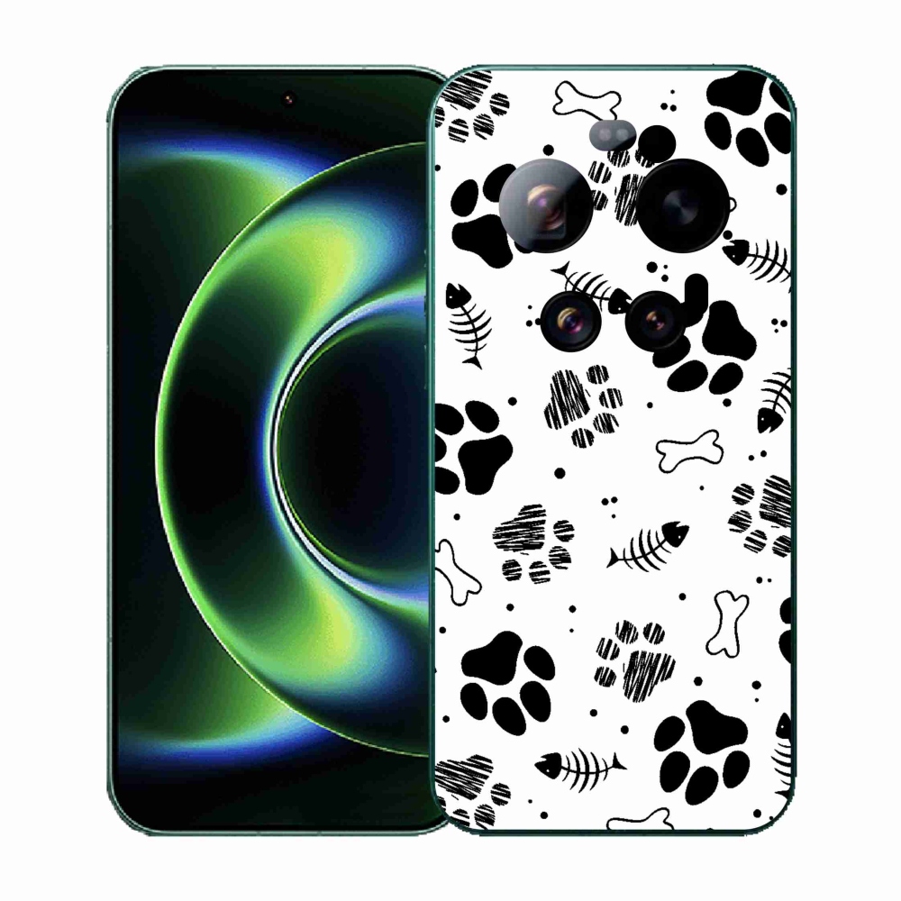 Gélový kryt mmCase na Xiaomi 17 Ultra - psie labky 1