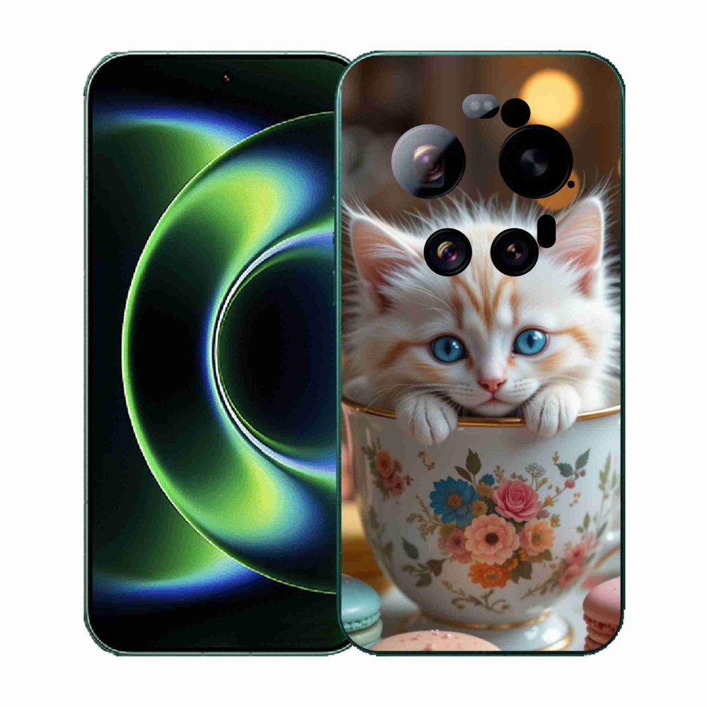 Gélový kryt mmCase na Xiaomi 17 Ultra - roztomilé mačiatko 6